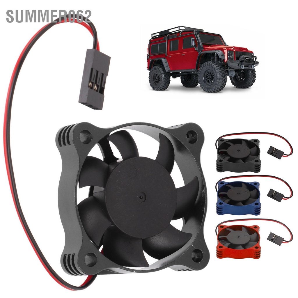 Summer062 Quạt làm mát RC Tản nhiệt nhanh Động cơ thay thế ESC cho 1/10 1/12 1/8 Car