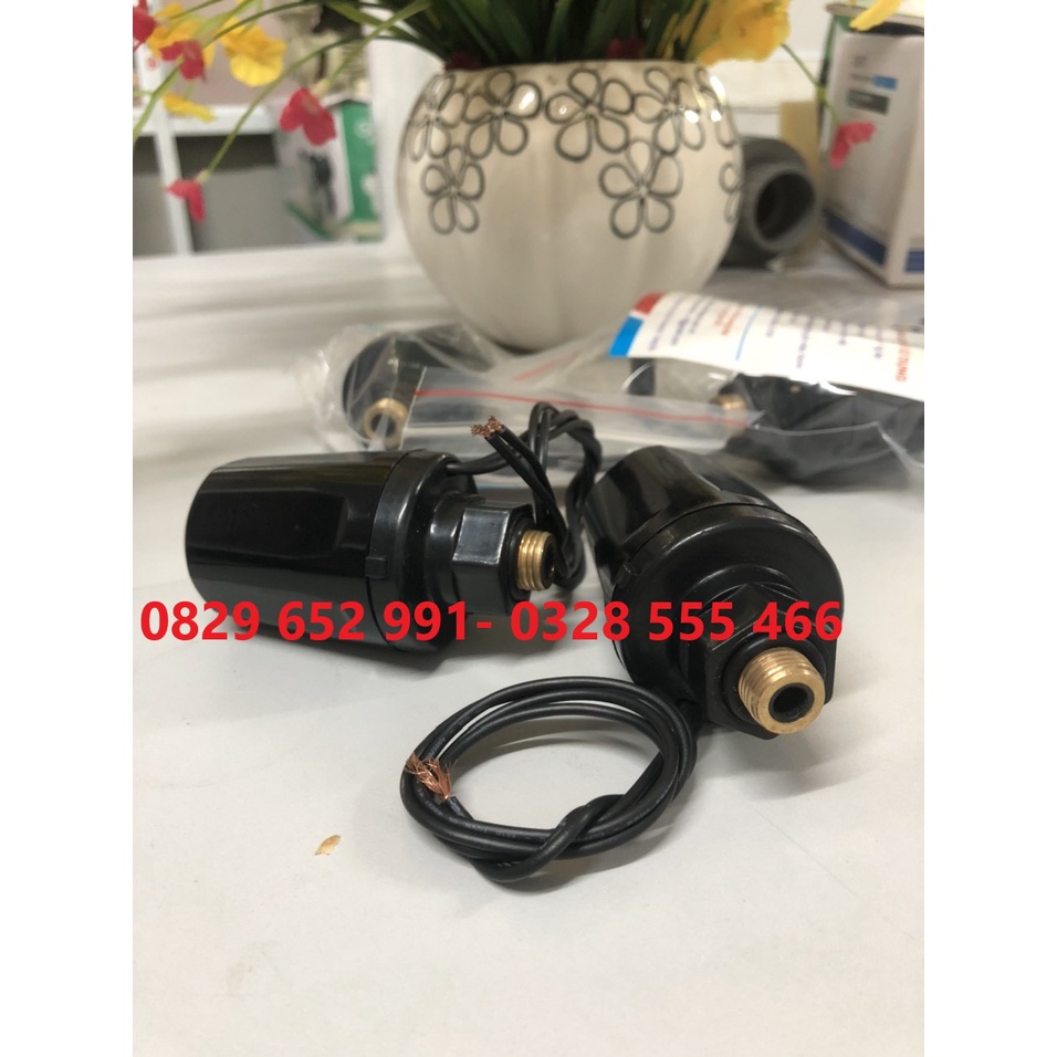 COM BO 02 CÁI RƠ LE ĐIỆN TỬ REN NGOÀI 14MM BẰNG ĐỒNG đóng ngắt máy bơm tăng áp thay cho rơ le cơ bơm tăng áp thườn
