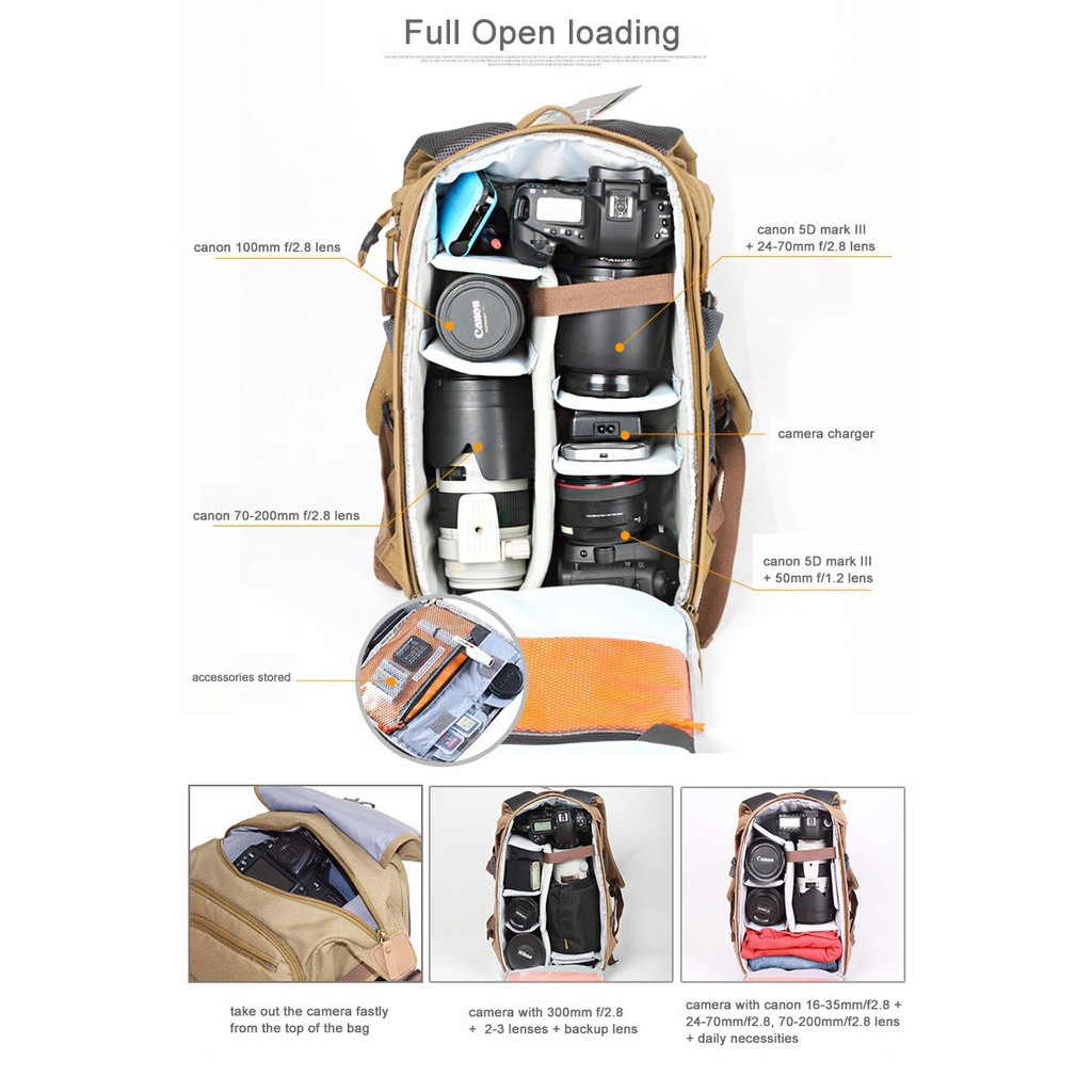 Balo máy ảnh cap cấp Winer Rover 65.