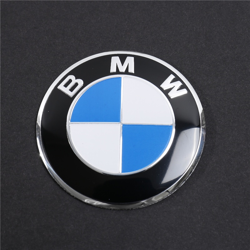 Set 4 Miếng Dán Logo 3D Bằng Nhôm Trang Trí Bánh Xe Hơi BMW M 50th Anniversary