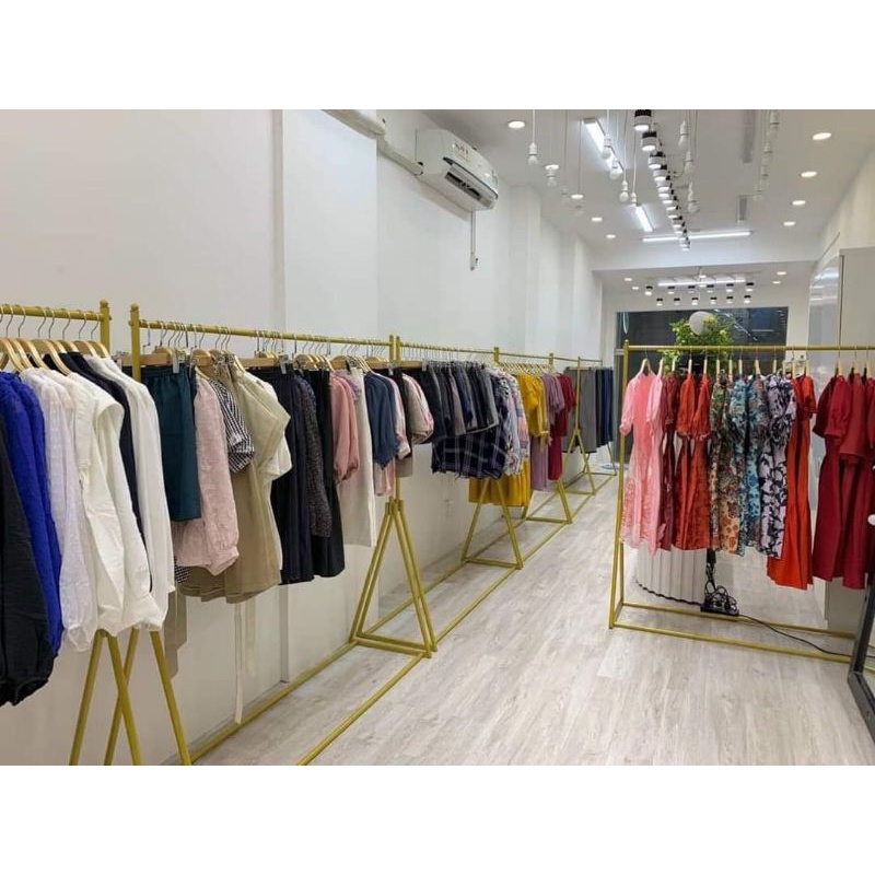 GIÁ TREO QUẦN ÁO CHỮ Y  MÀU VÀNG SHOP THỜI TRANG- GIÁ TREO HÀNG MẪU SƠN VÀNG- GIÁ TREO QUẦN ÁO LIVE TREAM-KỆ TREO QUẦN Á