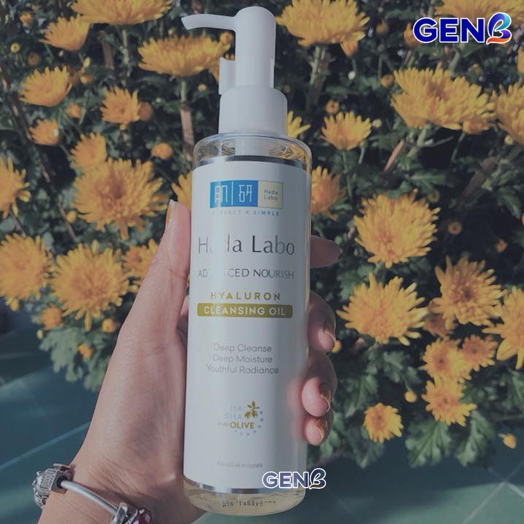 Dầu Tẩy Trang HADA LABO ADVANCED NOURISH CLEANSING OIL TRẮNG Chính Hãng Rohto Nước Tẩy Trang Dưỡng Ẩm Da Mỹ Phẩm GENB