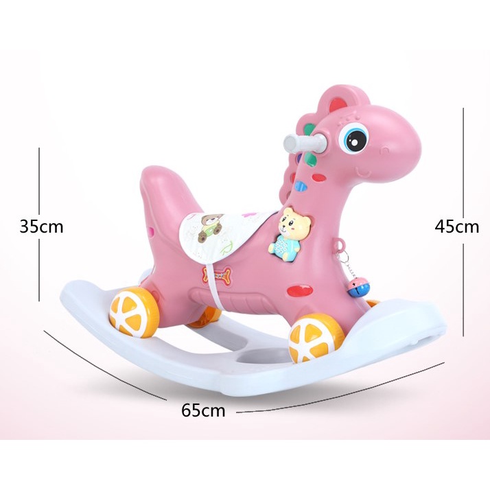 Trẻ em cưỡi ngựa Đồ chơi trẻ dễ thương Hoạt hình tinh tế xe trượt Món quà sinh nhật cho Nhà tại nhà Autumn063