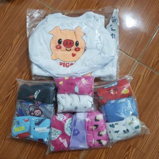 (Tặng Quần Đùi) SET 5 BỘ CHÍP BÉ TRAI, BÉ GÁI