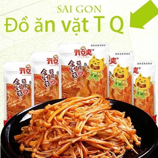 Đồ ăn vặt Trung Quốc-Nấm enoki cay