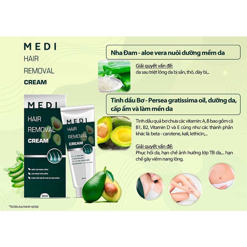 Wax lông, kem tẩy lông Medi Hair Removal Cream của Mediworld MiGin Store