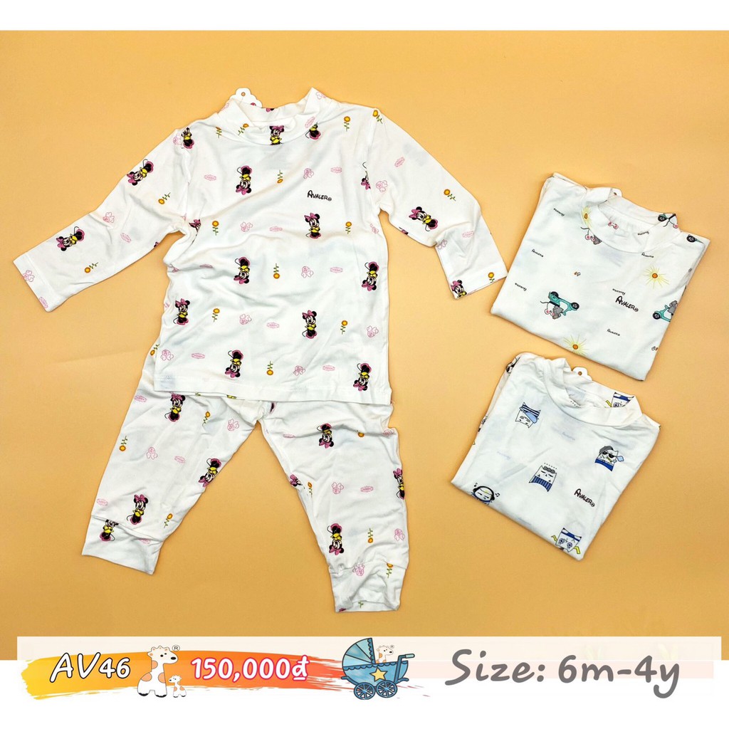 [CHÍNH HÃNG] BỘ DÀI TAY SỢI TRE AVALER CỔ 3CM