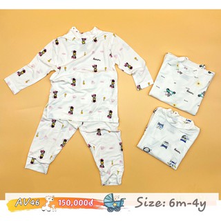 Bộ dài tay sợi tre avaler cổ 3cm