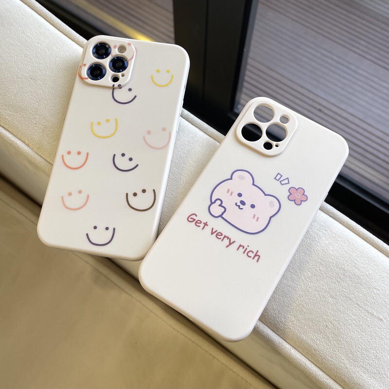 Ốp iphone Gấu Và Mặt Cười cho dòng iphone 12promax/ 12pro/ 11promax/ 11/ Xsmax | BigBuy360 - bigbuy360.vn