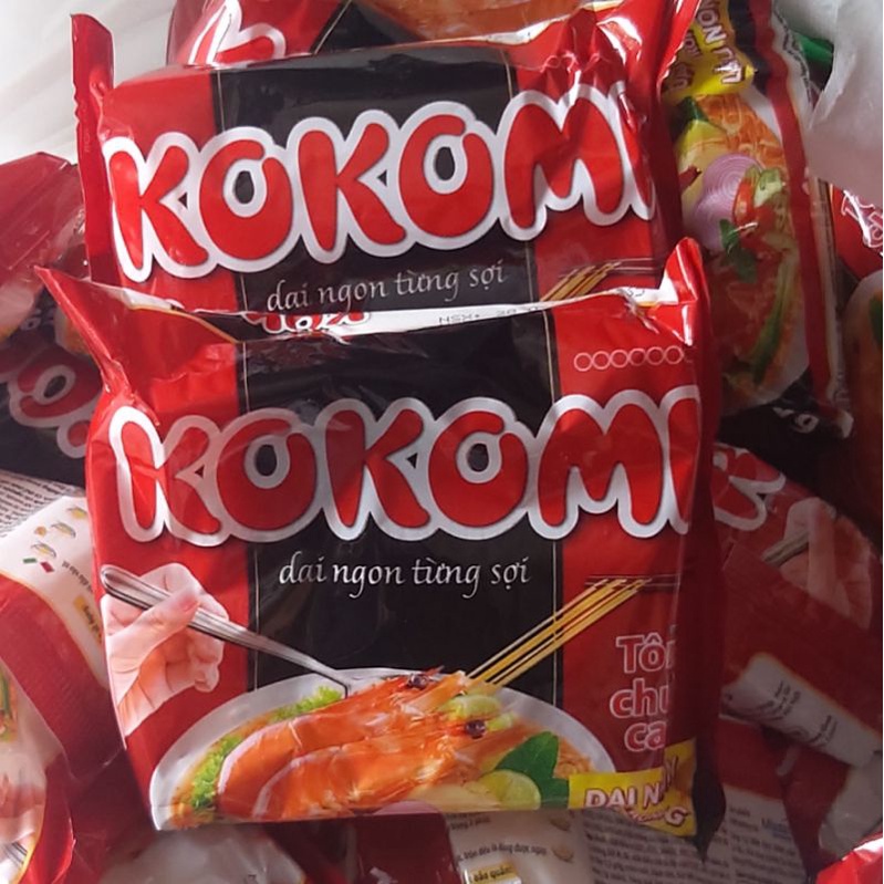 Mì Kokomi Tôm Chua Cay - Mì ăn liền dai ngon từng sợi