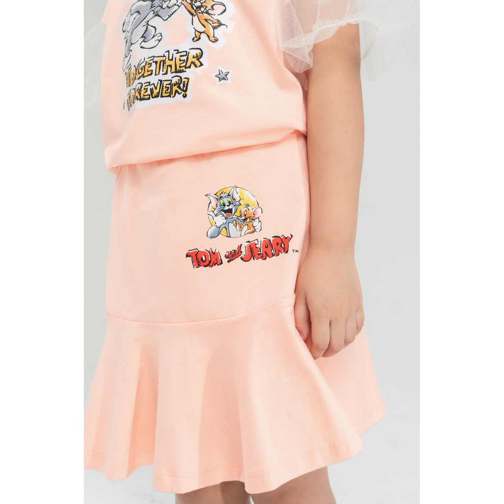Áo thun (kèm chân váy) Tom&amp;Jerry bé gái IVY moda MS 57G1270