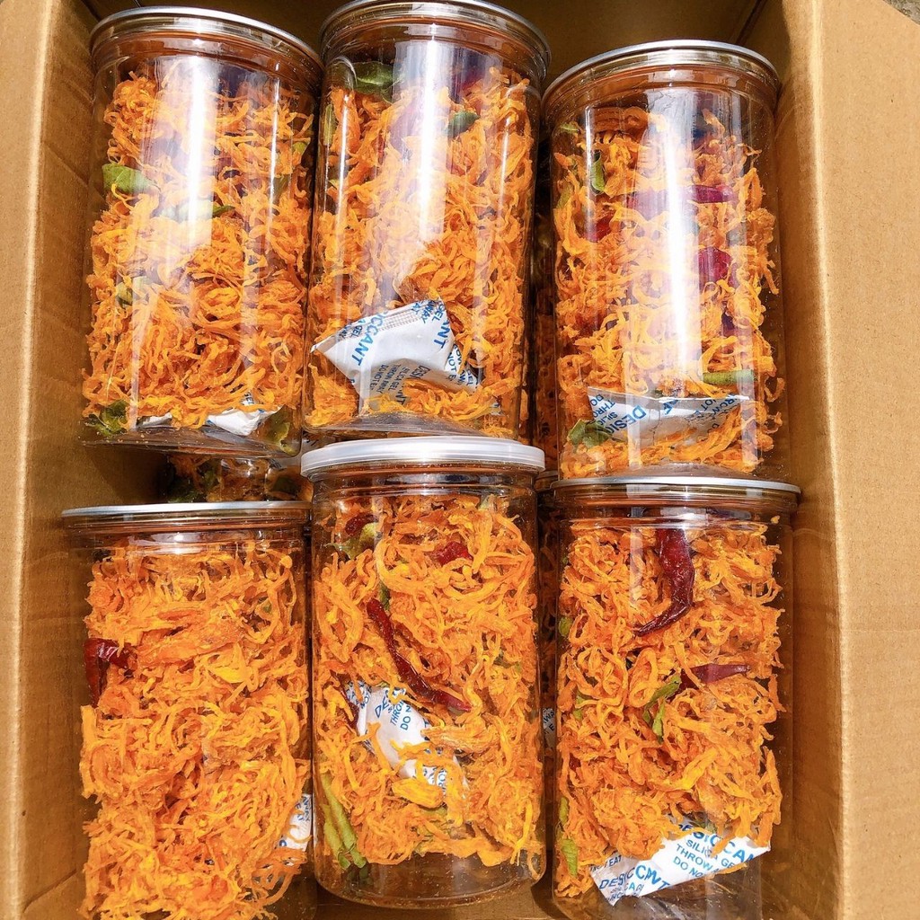 Khô Gà Lá Chanh Hũ Pet 300g xé cay siêu ngon Ăn Vặt Xù | BigBuy360 - bigbuy360.vn