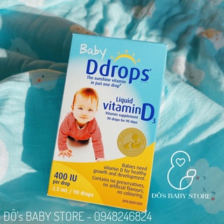 Vitamin D3 Drops - Baby DDrops bổ xung vitamin D cho bé 90 giọt