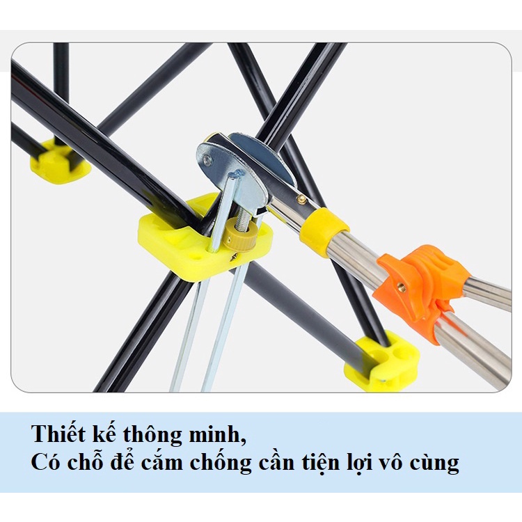 Ghế Câu Cá Gấp Gọn Lá Phong Ghế Gấp Inox, Ghế Xếp Giã Ngoại Giá Rẻ KK30