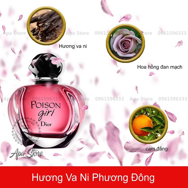 ✦GH✦Nước Hoa Nữ 𝗗𝗶𝗼𝗿 Poision Girl 5ml/10ml/20ml | Thế Giới Skin Care