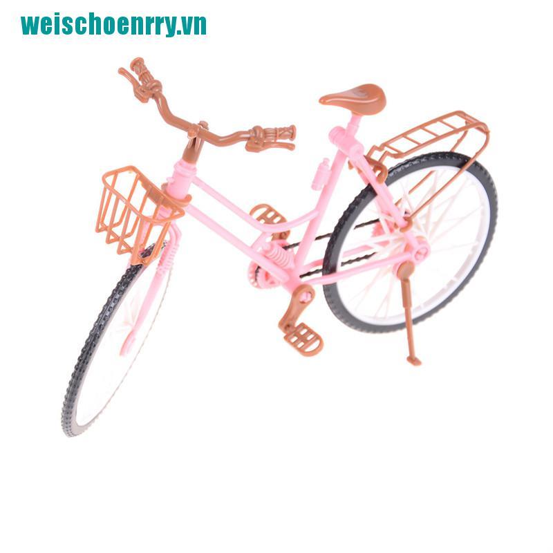 Weis♪Xe Đạp Màu Hồng Có Giỏ Đựng Đồ Chơi Búp Bê