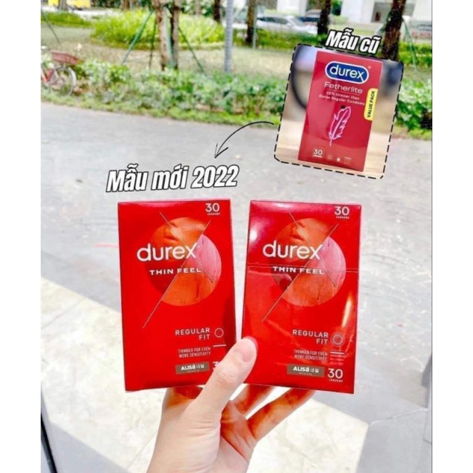 Bao cao su Durex Úc siêu mỏng hộp 30 bao