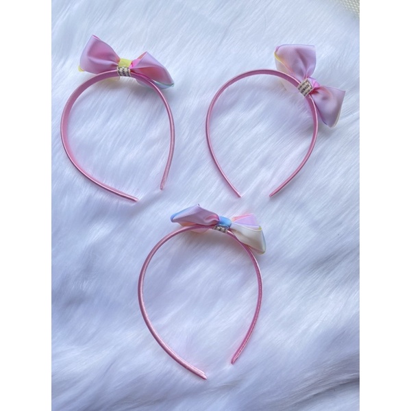 Băng đô nơ hồng hồng xinh xắn lung linh