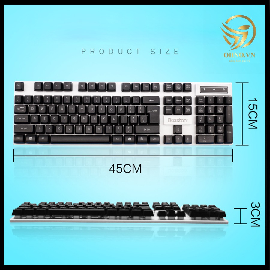 Bộ Bàn Phím Chơi Game Bosston 808 Keyboard Bàn Phím Gaming Cơ Máy Tính Led Có Dây RGB Gaming – OHNO Việt Nam | BigBuy360 - bigbuy360.vn