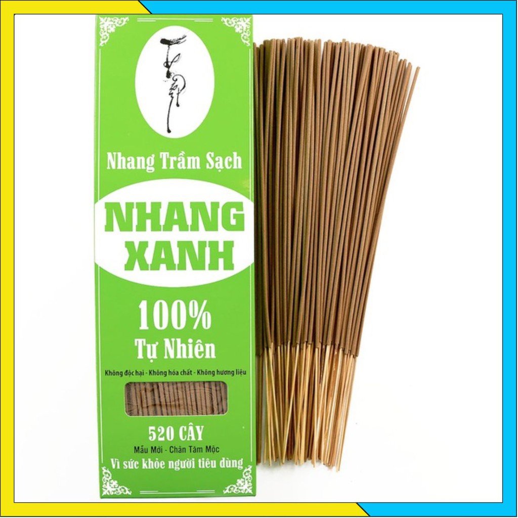 Nhang trầm sạch Nhang Xanh 500gr không hoá chất an toàn