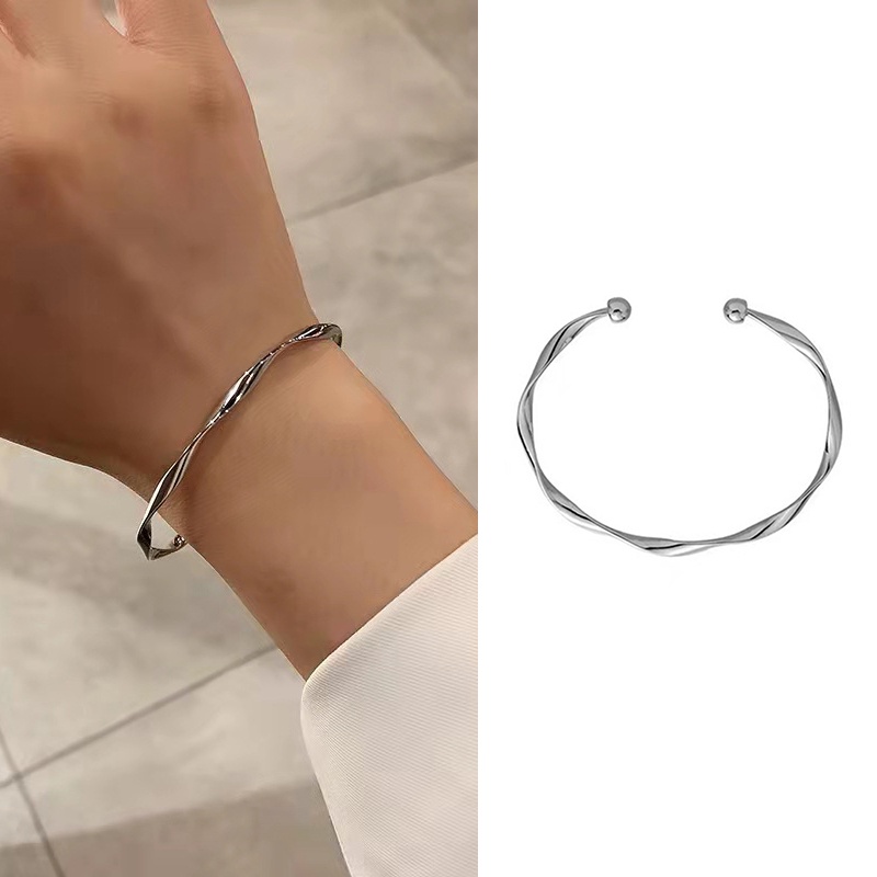 Vòng Tay Mạ Bạc Thời Trang Cho Cặp Đôi