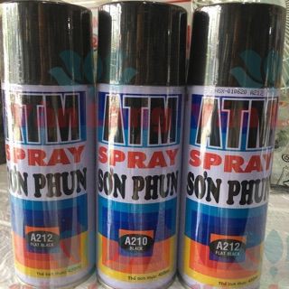 Sơn lọ xịt ATM SPRAY ,sơn phun mọi vật liệu, có bảng màu lựa chọn