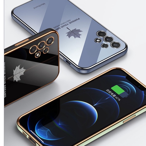 Ốp lưng Mềm In Hình Lá Phong Cho Samsung Galaxy A13 A23 A53 A22 A73 4G 5G