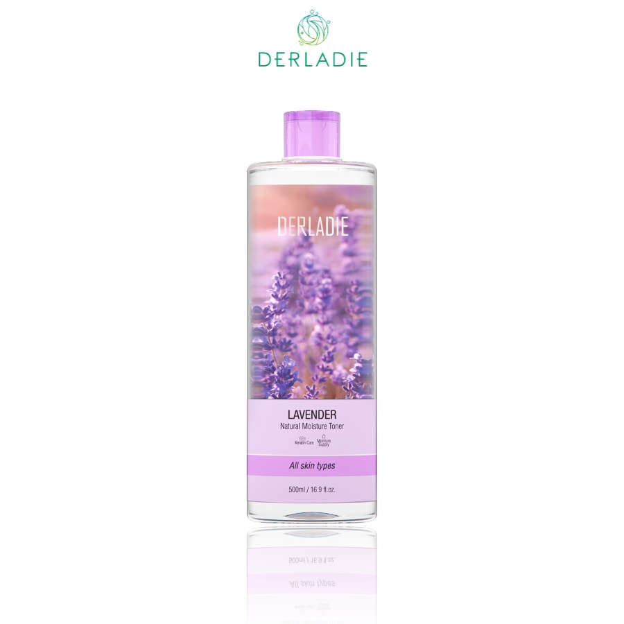 Bộ Đôi Nước tẩy trang Derladie Cleansing Water Witch Hazel, Toner Derladie Lavender Natural Moisture Toner 500mlx2