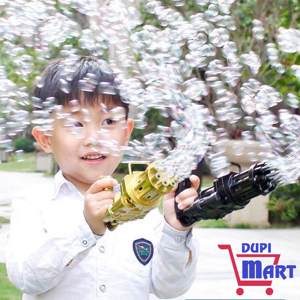 [KÈM PIN] Súng Bắn Bong Bóng Xà Phòng Ngầu - Máy Thổi Bong bóng Siêu lung linh - Đồ Chơi Vận Động Ngoài Trời Cho Bé