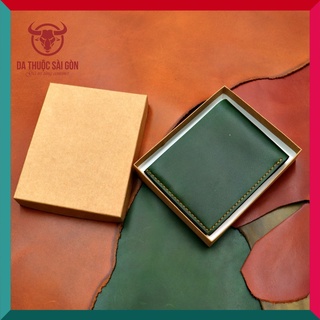 Hộp ví nam màu giấy Kraft cao cấp đựng được ví loại lớn chứa giấy tờ cũ - Da Thuộc Sài Gòn