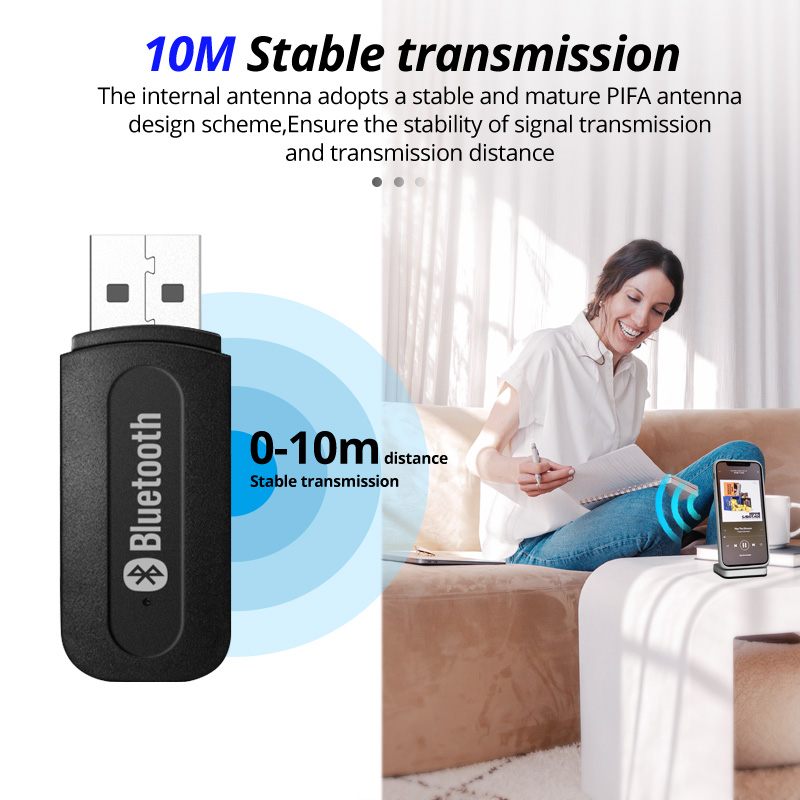 Thiết Bị Nhận Tín Hiệu Bluetooth 5.0 HdoorLink Dongle 3.5mm Cho Loa Xe Ô Tô Chất Lượng Cao | WebRaoVat - webraovat.net.vn