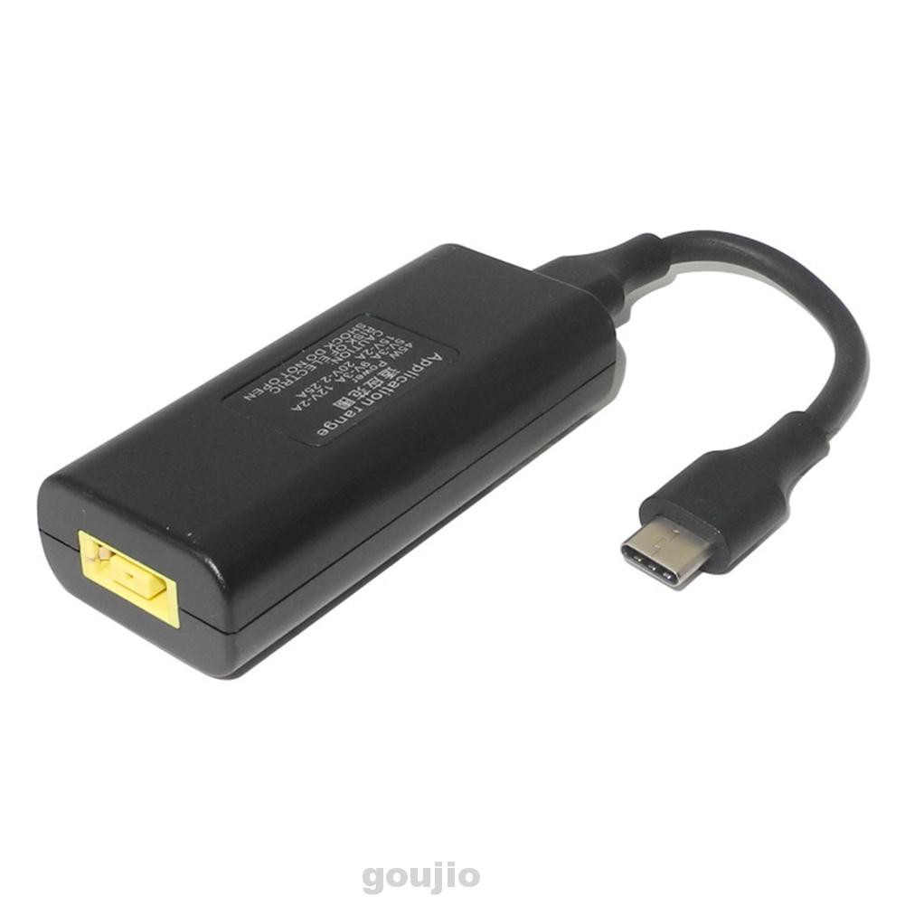 Converter Accessories Adapter Connector Laptop Power Charger USB Portable Square Plug Female To Type C For Lenovo