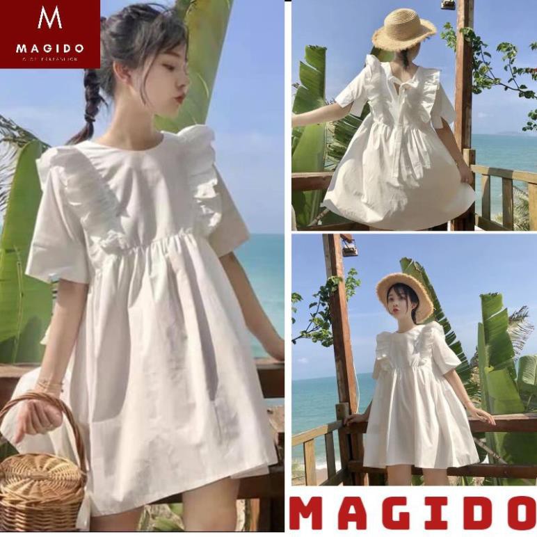 (ẢNH THẬT) đầm babydoll 💚váy dáng dài, kẻ caro phong cách ulzzang VINTAGE tiểu thư ,thời trang hàn quốc MAGIDO  ཾ