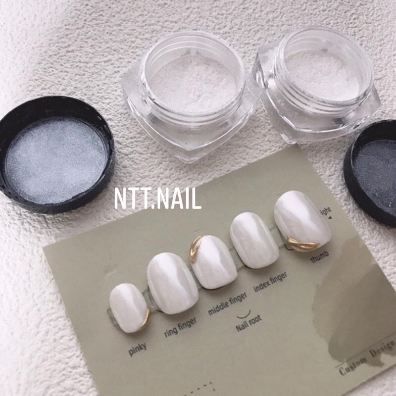 Nhủ Tráng Gương Ánh Ngọc Trai Ánh Trắng-Nail