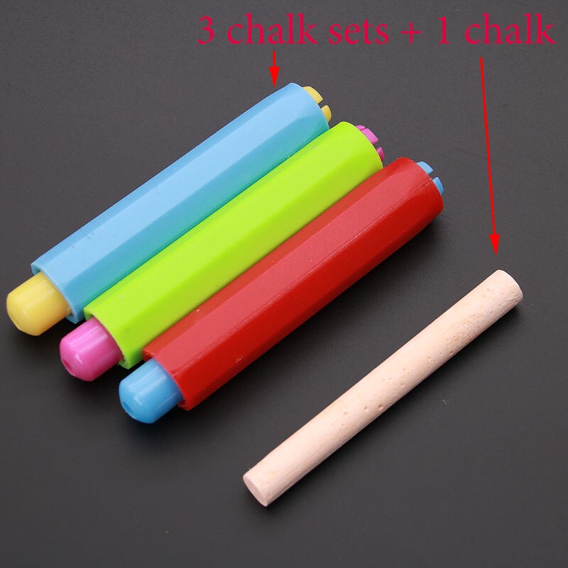 Set 3 kẹp giữ cầm phấn và 1 thỏi phấn tiện lợi