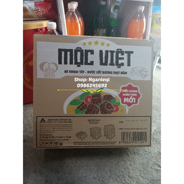 Thùng Mỳ Mộc Việt tôm chua cay75g