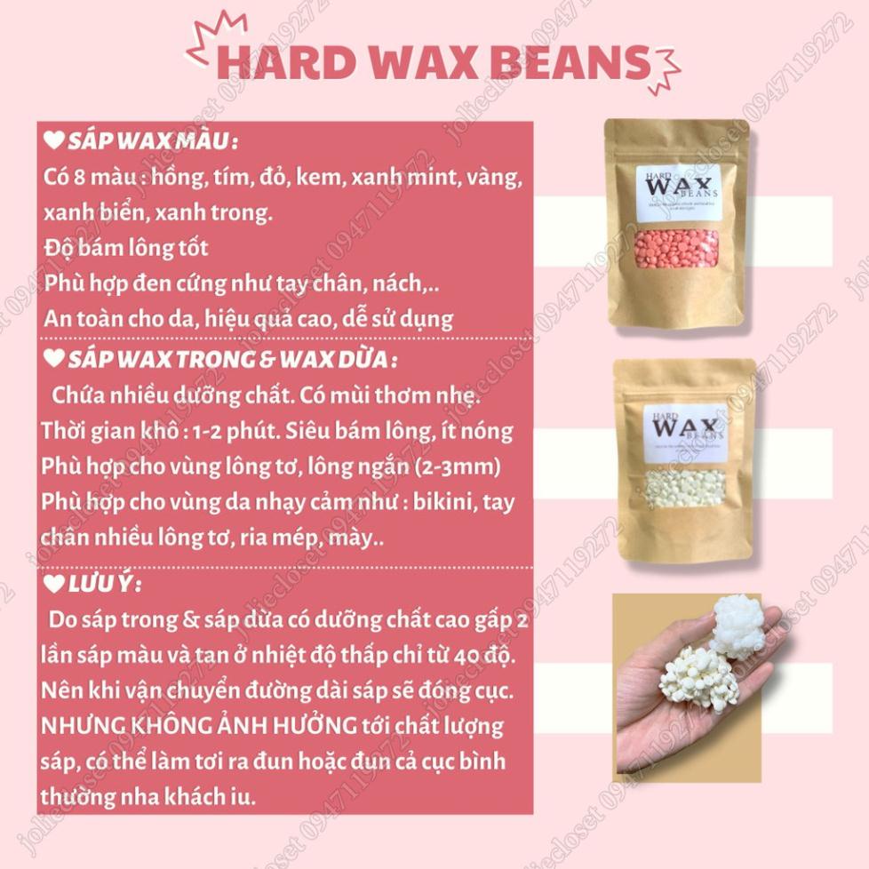 Sáp wax lông, sáp wax nóng hạt đậu dòng premier hard wax beans nhập khẩu cao cấp 100gr