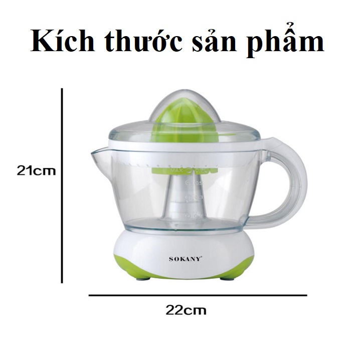 Máy Vắt Cam Sokany Đa Năng Dung Tích 700 ml , Nhiều Tốc Độ Vắt , Dễ Dàng Tháo Lắp Vệ Sinh - Bảo Hành 12 Tháng