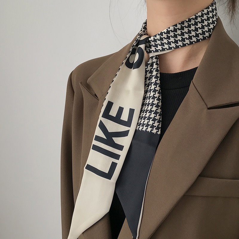 Khăn Lụa Buộc Tóc Thắt Nơ Phong Cách Pháp Mới