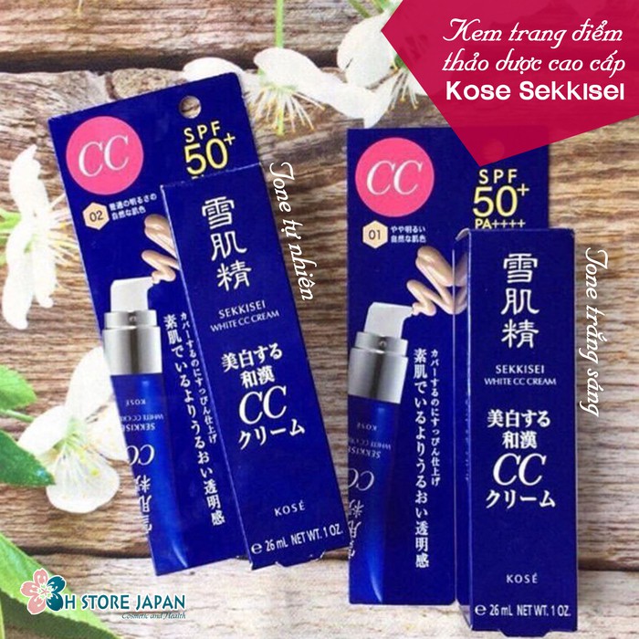 (Cao cấp) Kem trang điểm Kose Sekkisei White CC Cream Nhật Bản