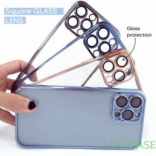 ôp lưng phone Ốp viền vuông -Tích hợp kính bảo vệ camera -Viền vuông mạ Màu"Sang Trọng" ,Từ Phone 7Plus -12 Pro Max