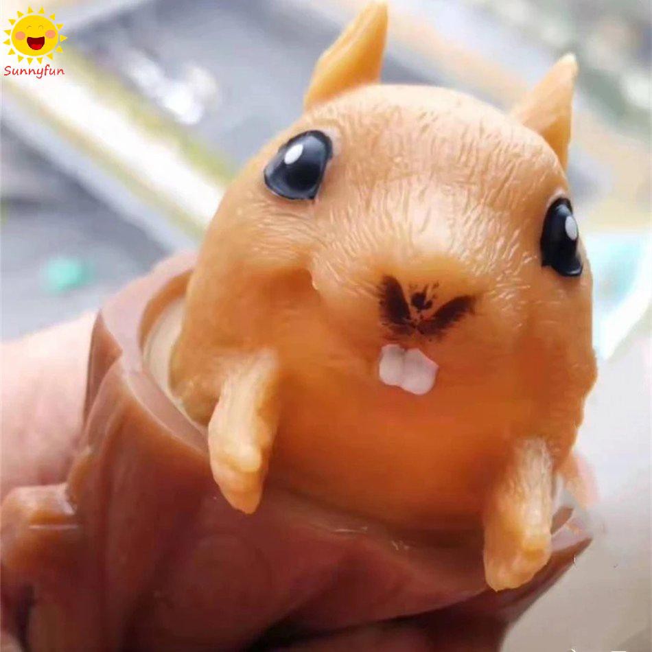 SF Đồ Chơi Bóp Tay Hình Chú Sóc Dễ Thương