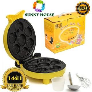 Nướng bánh hình thú, máy nướng bánh 7 khuôn - Sunny House