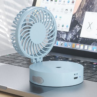 Quạt Phun Sương Mini Để Bàn Tạo Độ Ẩm Văn Phòng Tích Điện USB, Quạt Đeo Cổ 3 Tốc Độ | BigBuy360 - bigbuy360.vn