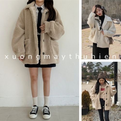 Áo khoác ngoài form rộng unisex phong cách trẻ trung xuongmaythuhien