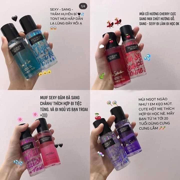 Set 2 chai nước hoa Vic thơm lâu quyến rũ dùng cho nam nữ