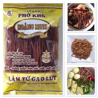 Phở khô gạo lứt Hoàng Minh, 500g/túi, 20 túi/thùng