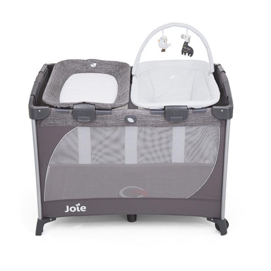 GIƯỜNG CŨI TRẺ EM JOIE COMMUTER CHANGE &amp; SNOOZE LINEN GRAY