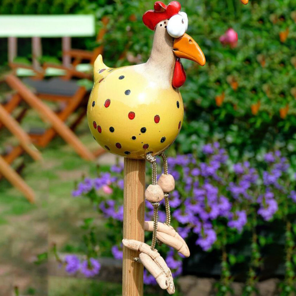 Bergenww_my Chick Ornament Decorative Lovely Attractive Resin Animal Statue Chicken Family Ornament Figurine for Home