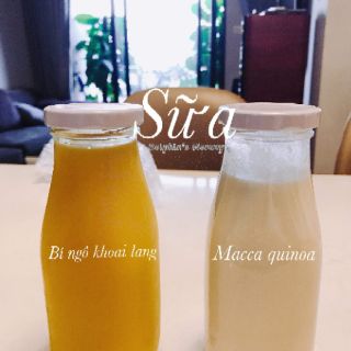 Chai thủy tinh đựng sữa hạt